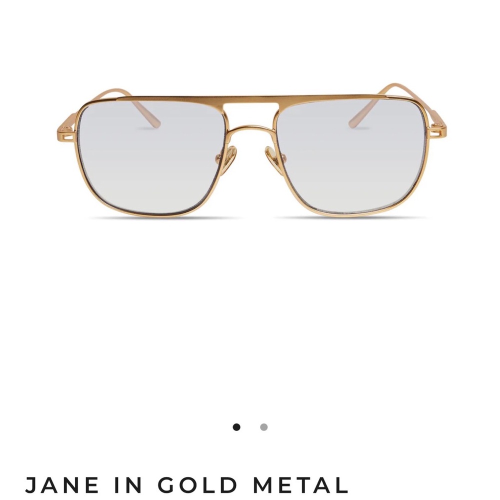 Gold Metal Women's Sunglasses